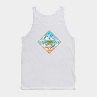 Indian Beach, Bogue Banks, North Carolina with Blue Crab on Beach Tank Top